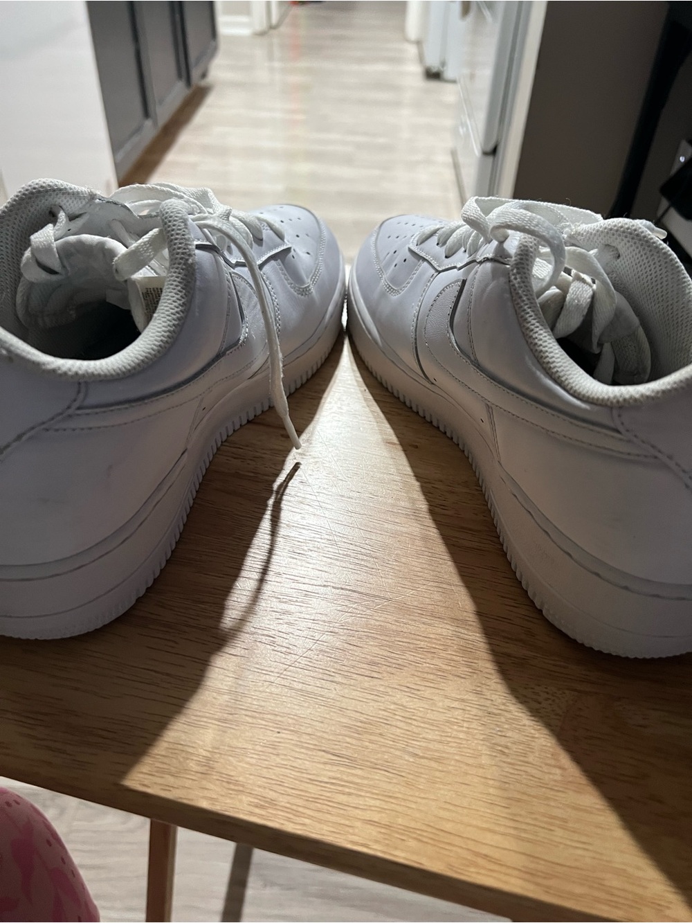 Nike White Low-Top Leather Sneakers - Picture 3 of 5